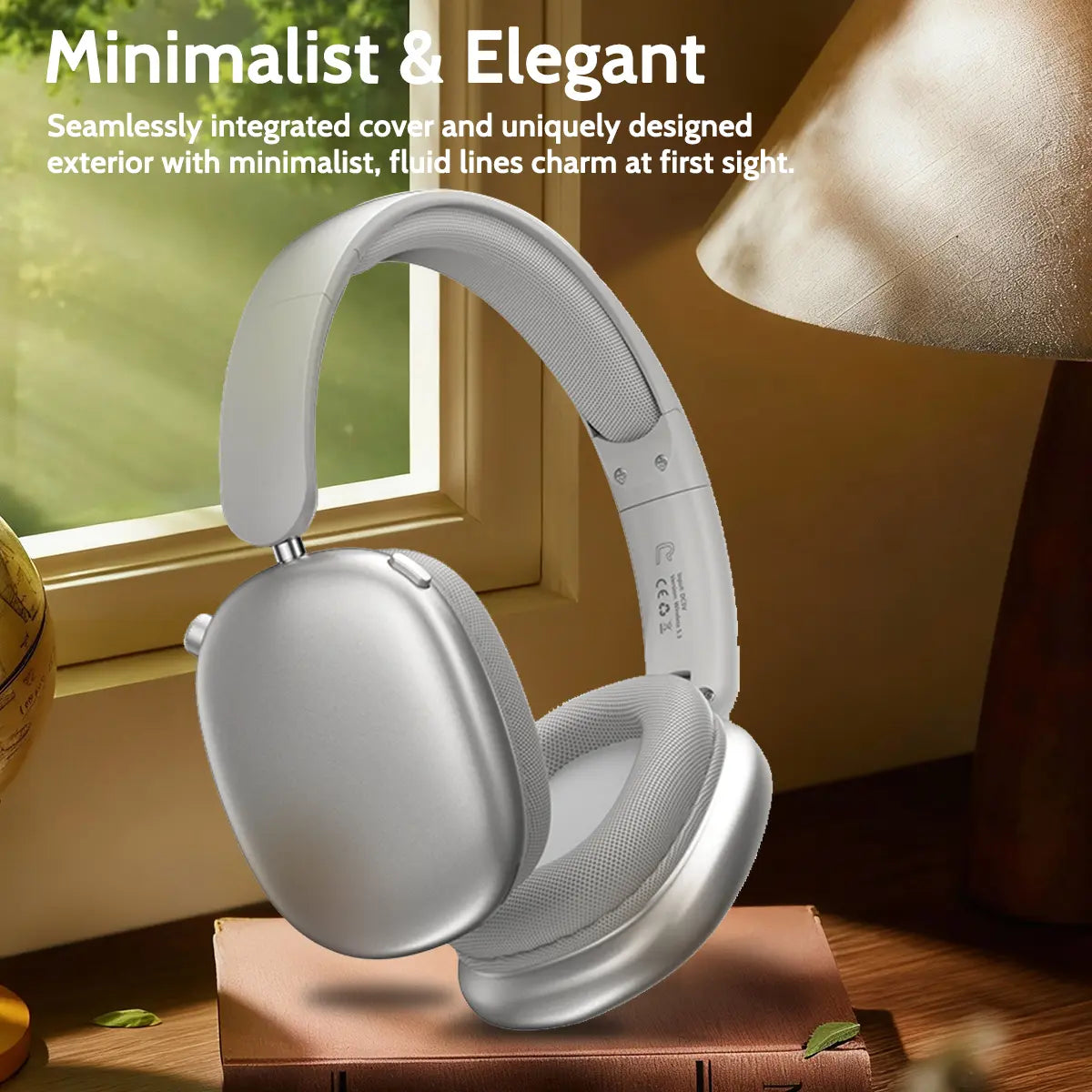 Wireless Over-Ear Headphone,Bluetooth-Compatible Headset for Sports,Gaming