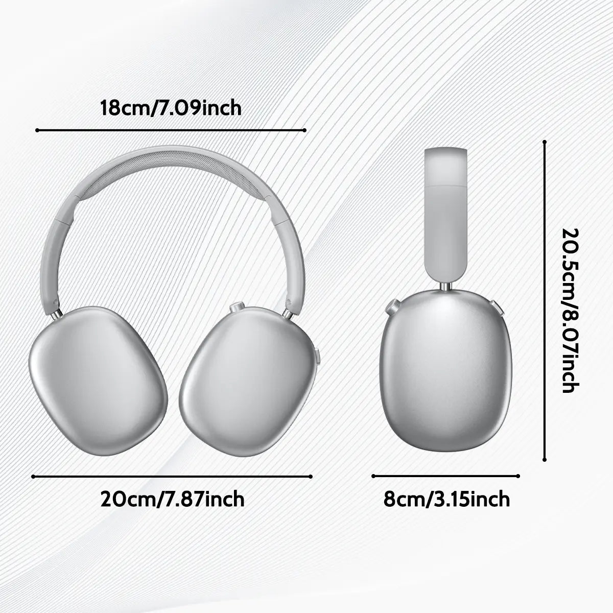 Wireless Over-Ear Headphone,Bluetooth-Compatible Headset for Sports,Gaming