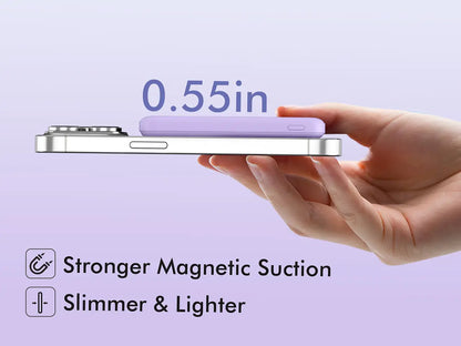 Power Bank Portable Charger Power Bank Power Bank Charger Magnetic Power Bank 5000Mah Magnetic Power Bank Magsafe Wireless Fast Charger for Iphone 12–17 Pro/Pro Max, Compact Portable Battery Pack Lithium Ion Travel Essential Usb Type