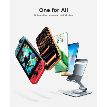 Orico 360 Degree Holder Phone Folding Desktop Foldable Mobile Holder Stand Adjustable Desktop Holder for Smartphone-Ps2