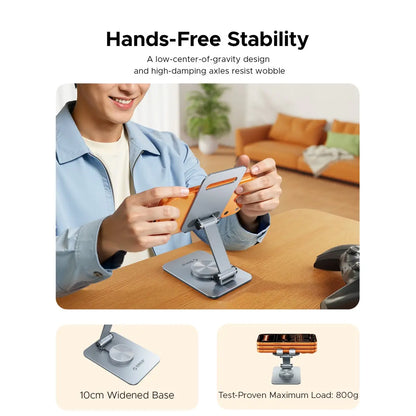 Orico 360 Degree Holder Phone Folding Desktop Foldable Mobile Holder Stand Adjustable Desktop Holder for Smartphone-Ps2