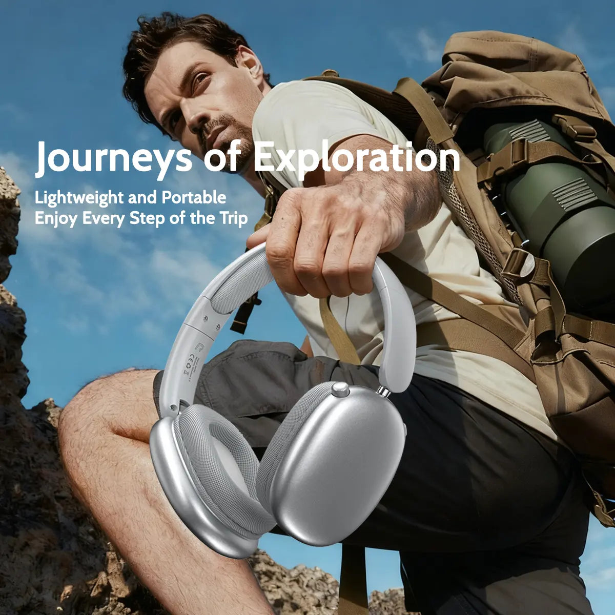 Wireless Over-Ear Headphone,Bluetooth-Compatible Headset for Sports,Gaming